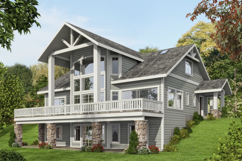 Dream House Plan - Bungalow Exterior - Front Elevation Plan #117-638
