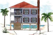 Beach Style House Plan - 3 Beds 2 Baths 2172 Sq/Ft Plan #37-129 