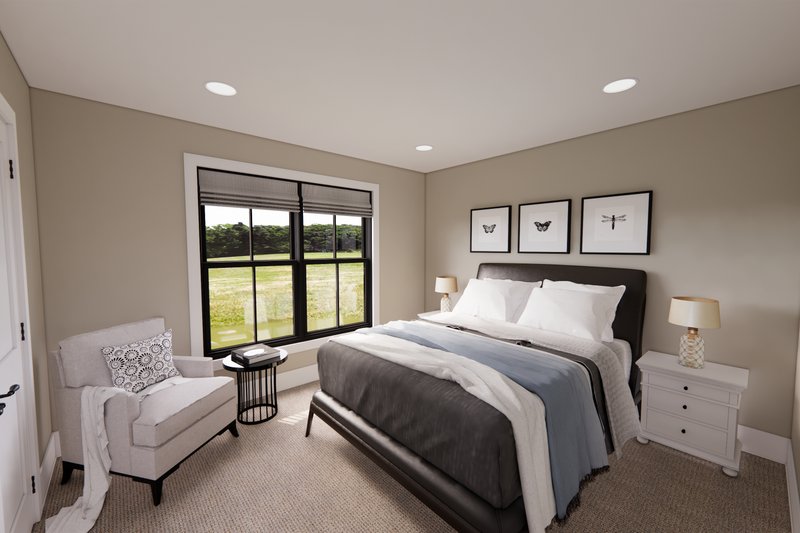 Home Plan - Interior - Bedroom for Farmhouse House Plan #51-1324 - 4 bed, 3 bath
