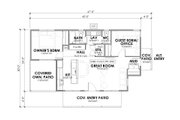 Modern Style House Plan - 2 Beds 1 Baths 882 Sq/Ft Plan #1105-14 Floor 