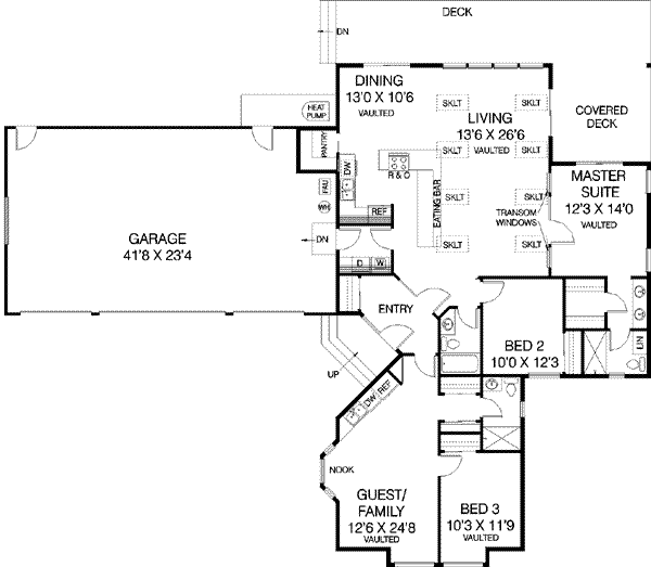 Traditional Floor Plan - Main Floor Plan #60-475