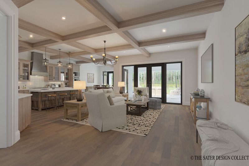 House Plan Design - Interior - Family Room for Farmhouse House Plan #930-554 - 3 bed, 3.5 bath