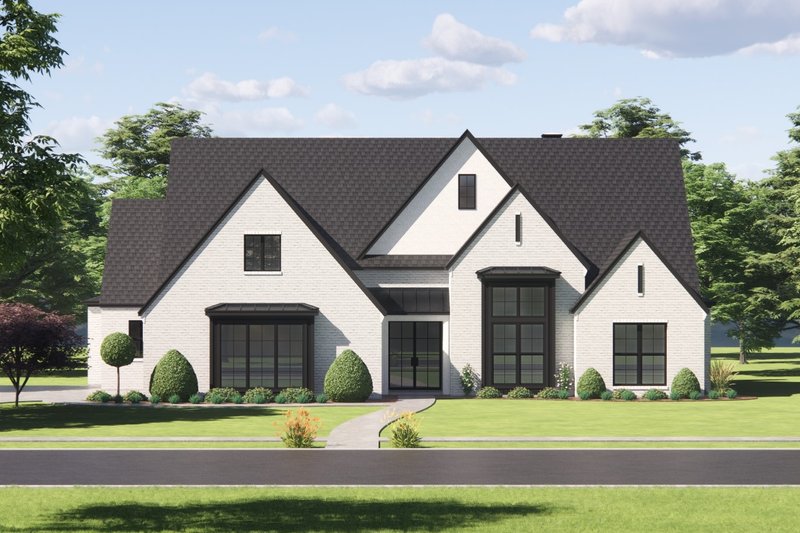 European Style House Plan - 4 Beds 3.5 Baths 3036 Sq/Ft Plan #1096-54 ...