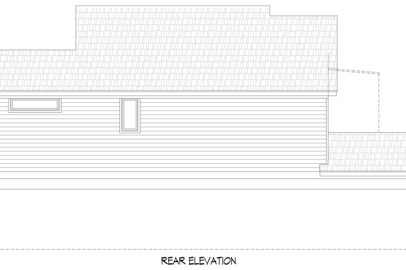 Dream House Plan - Exterior - Rear Elevation 2 for Contemporary House Plan #932-1302 - 3 bed, 3.5 bath