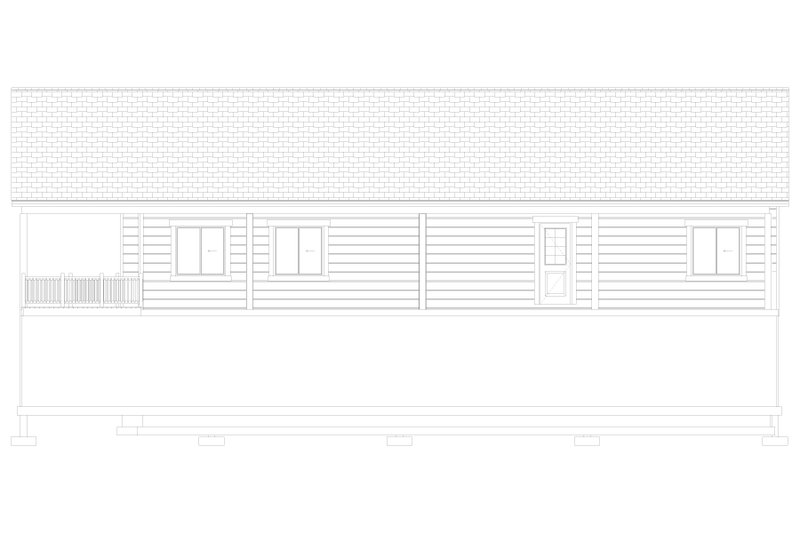 Dream House Plan - Exterior - Front Elevation 5 for Cabin House Plan #1060-355 - 2 bed, 2 bath