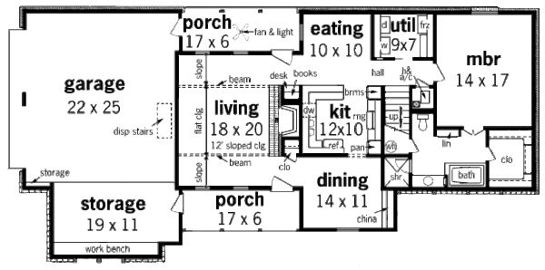 Architectural House Design - Modern Floor Plan - Main Floor Plan #45-325