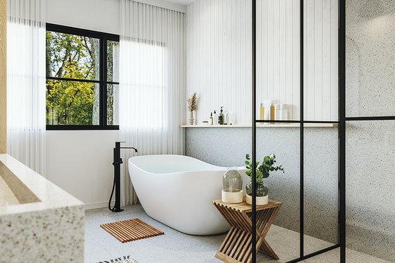 Interior - Master Bathroom 1 for Farmhouse House Plan #23-2776 - 3 bed, 1.5 bath