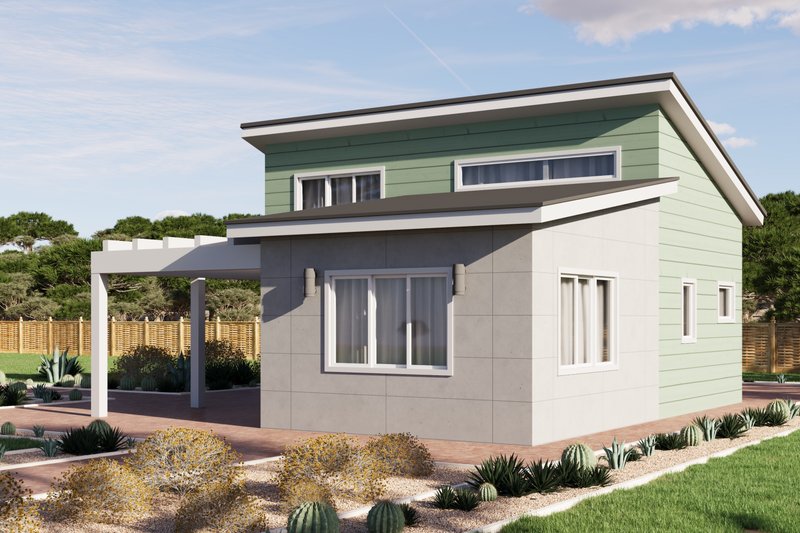 Home Plan - Exterior - Front Elevation 3 for Farmhouse House Plan #1106-116 - 1 bed, 1 bath
