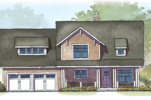 Craftsman Exterior - Front Elevation Plan #901-56