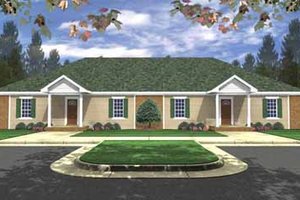 Ranch Exterior - Front Elevation Plan #21-138