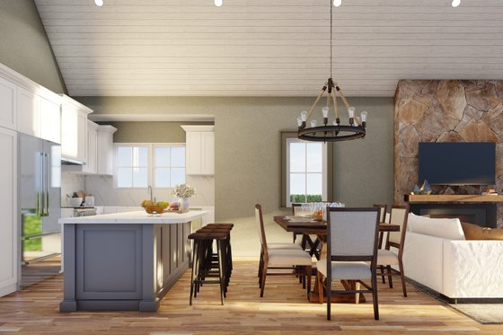 Interior - Kitchen 1 for Craftsman House Plan #17-3432 - 1 bed, 1.5 bath