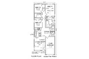 Modern Style House Plan - 3 Beds 2 Baths 1120 Sq/Ft Plan #513-2407 Floor 