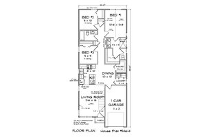 Floor Plan - Main Floor for Modern House Plan #513-2407 - 3 bed, 2 bath