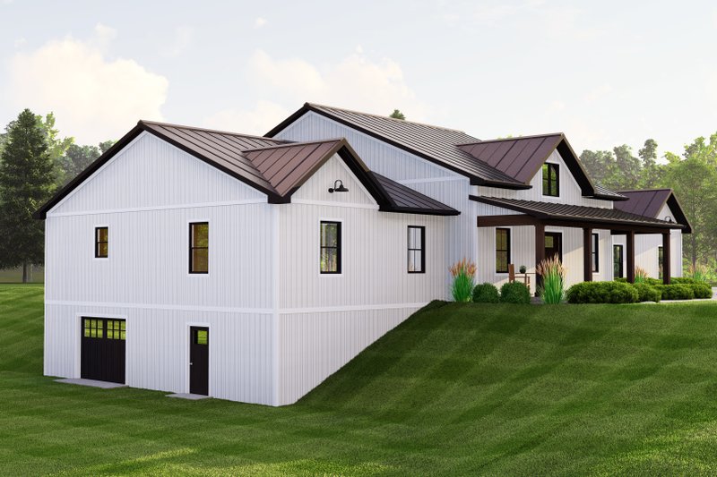 House Blueprint - Exterior - Other Elevation 2 for Country House Plan #1064-234 - 3 bed, 2 bath