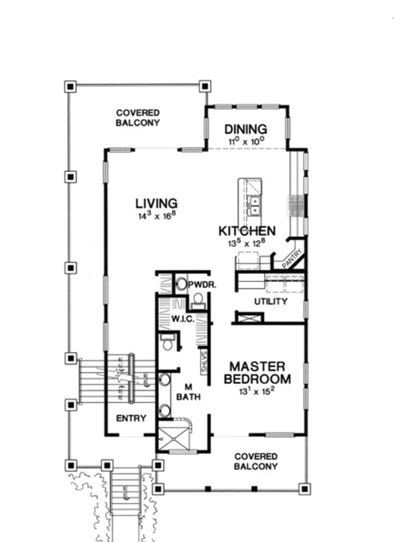 Modern Floor Plan - Main Floor Plan #472-3