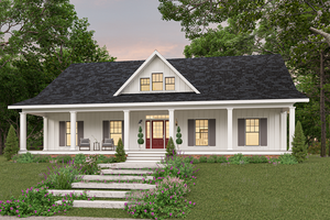 Dream House Plan - Traditional Exterior - Front Elevation Plan #44-236