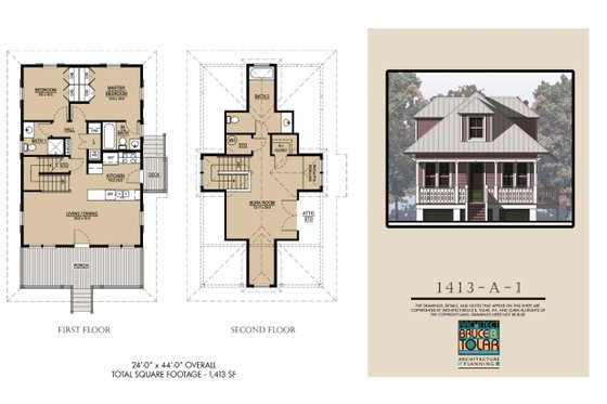 Photo 7 for Beach House Plan #536-1 - 3 bed, 3 bath
