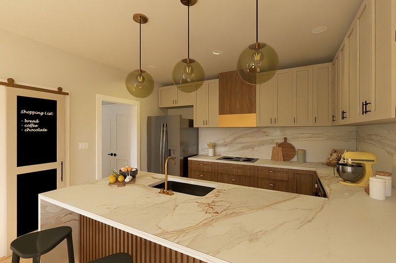 Dream House Plan - Interior - Kitchen 2 for Ranch House Plan #126-246 - 2 bed, 2 bath