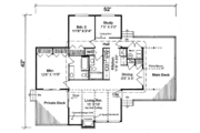 Contemporary Style House Plan - 2 Beds 2 Baths 1137 Sq/Ft Plan #312-425 