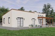 Mediterranean Style House Plan - 1 Beds 1 Baths 680 Sq/Ft Plan #1106-41 