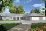 Ranch Style House Plan - 4 Beds 3.5 Baths 2822 Sq/Ft Plan #1-695 