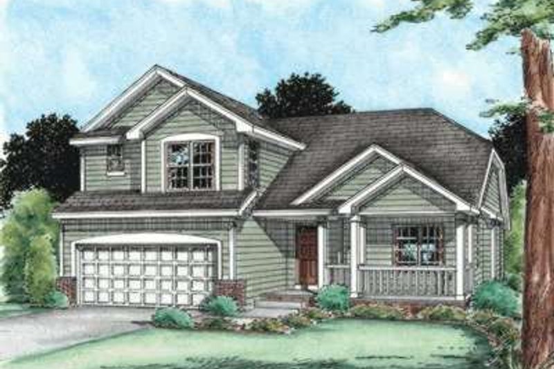 House Design - Traditional Exterior - Front Elevation Plan #20-1786