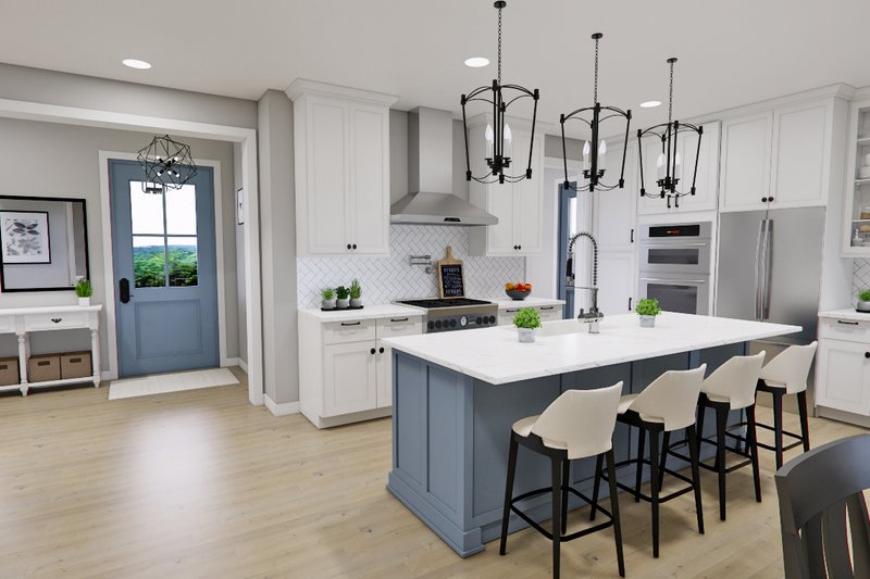 Dream House Plan - Interior - Kitchen for Farmhouse House Plan #51-1280 - 4 bed, 3.5 bath