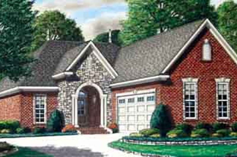 Dream House Plan - European Exterior - Front Elevation Plan #34-188