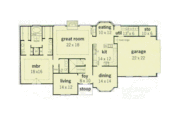 European Style House Plan - 4 Beds 4.5 Baths 3084 Sq/Ft Plan #16-224 