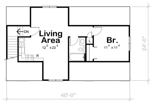 Home Plan - Traditional Floor Plan - Upper Floor Plan #20-2372
