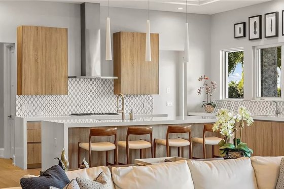 Interior - Kitchen 1 for Contemporary House Plan #548-57 - 5 bed, 5 bath