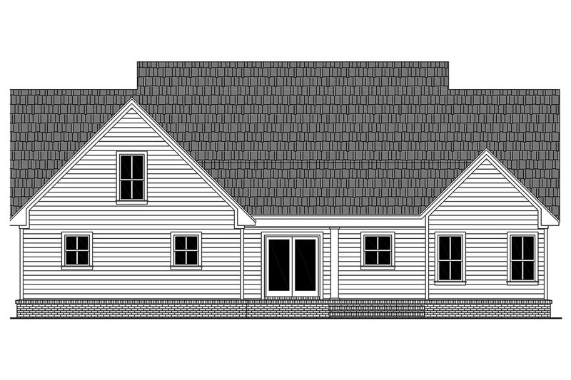 Architectural House Design - Exterior - Rear Elevation for Farmhouse House Plan #21-442 - 3 bed, 2.5 bath