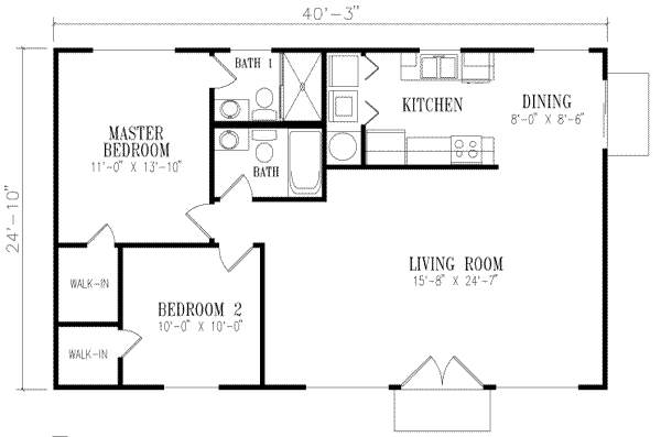 Architectural House Design - Mediterranean Floor Plan - Main Floor Plan #1-140