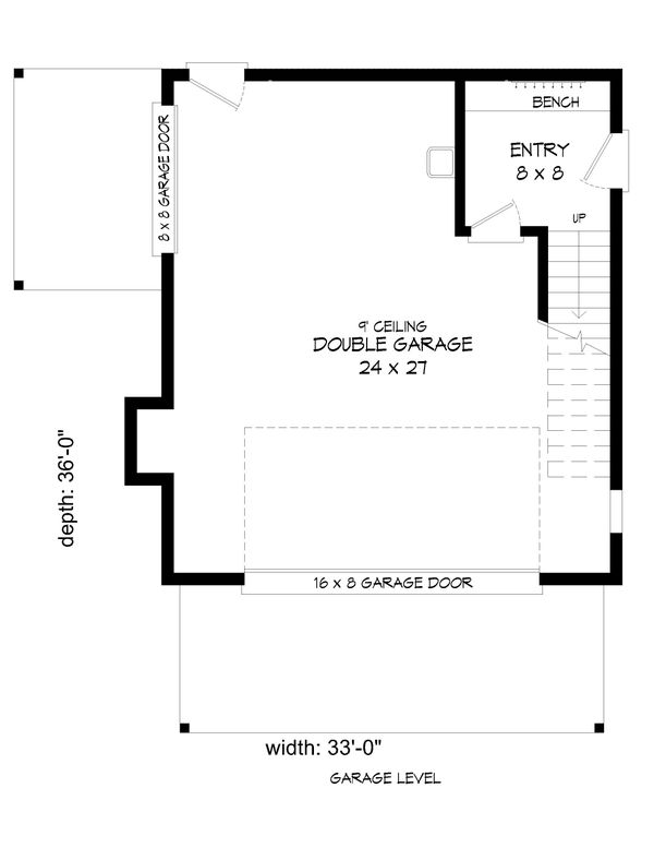 Architectural House Design - Contemporary Floor Plan - Main Floor Plan #932-296