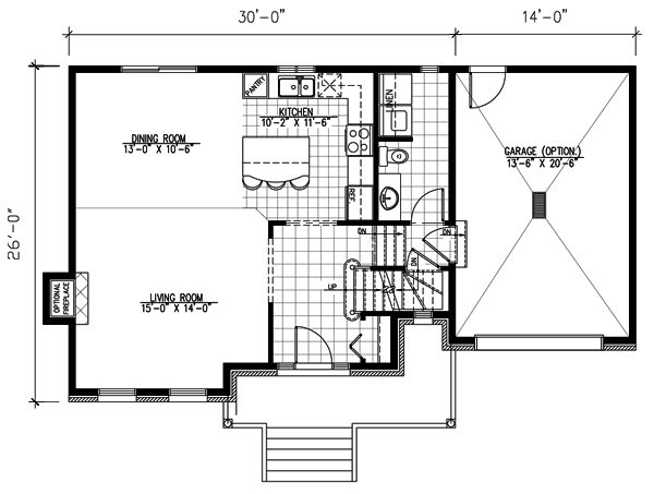 European Floor Plan - Main Floor Plan #138-243