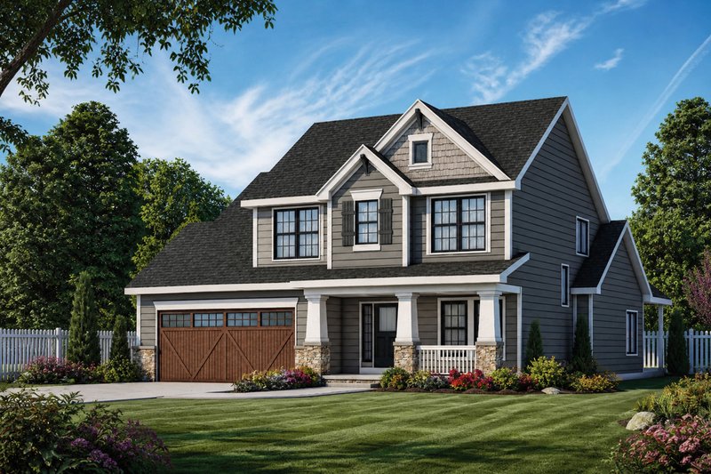 Dream House Plan - Exterior - Front Elevation 3 for Craftsman House Plan #20-2154 - 3 bed, 2.5 bath