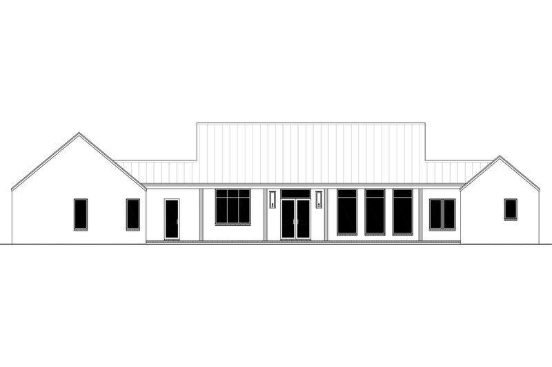 House Design - Exterior - Rear Elevation 1 for Farmhouse House Plan #430-352 - 3 bed, 3.5 bath