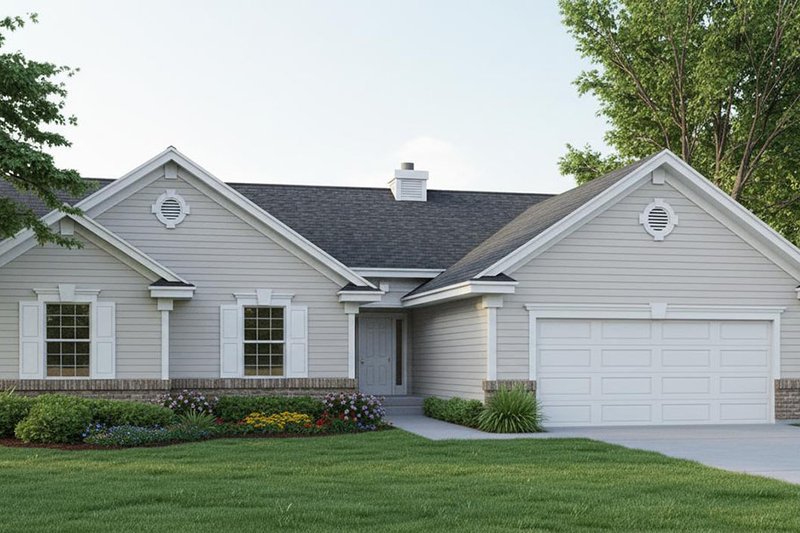 Dream House Plan - Traditional Exterior - Front Elevation Plan #93-101