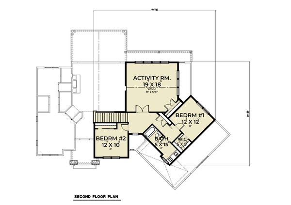 Farmhouse Floor Plan - Upper Floor Plan #1070-156