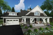 Craftsman Style House Plan - 3 Beds 2.5 Baths 2500 Sq/Ft Plan #51-586 Exterior 