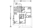 Traditional Style House Plan - 3 Beds 2 Baths 1341 Sq/Ft Plan #47-559 