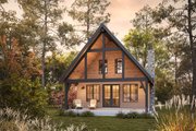 Cabin Style House Plan - 2 Beds 2 Baths 1364 Sq/Ft Plan #1114-2 