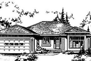 Ranch Exterior - Front Elevation Plan #18-109