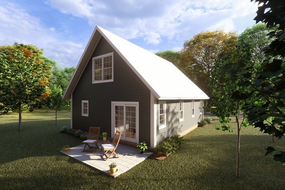 Exterior - Other Elevation 3 for Cabin House Plan #513-2207 - 1 bed, 1 bath