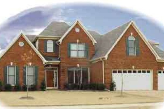 Exterior - Front Elevation for European House Plan #81-572 - 4 bed, 3.5 bath