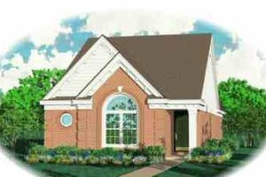 European Exterior - Front Elevation Plan #81-165
