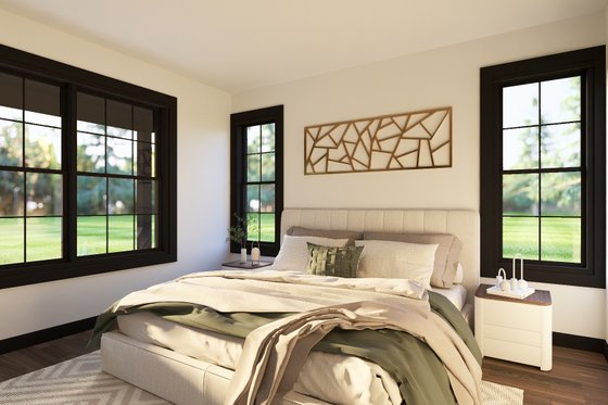 Interior - Master Bedroom 1 for Barndominium House Plan #1064-429 - 3 bed, 2 bath