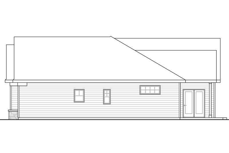 Architectural House Design - Exterior - Other Elevation 1 for Traditional House Plan #124-987 - 3 bed, 2 bath