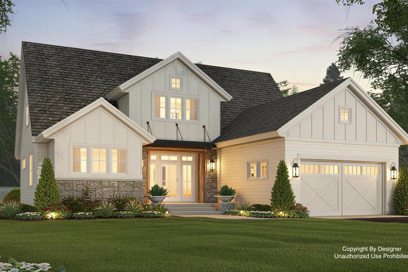 House Blueprint - Traditional Exterior - Front Elevation Plan #51-1460