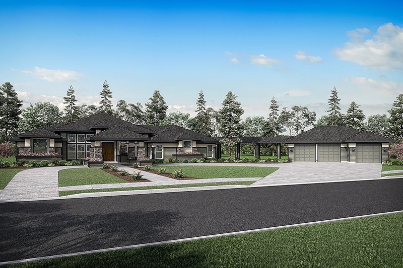 Home Plan - Exterior - Front Elevation Plan #124-445